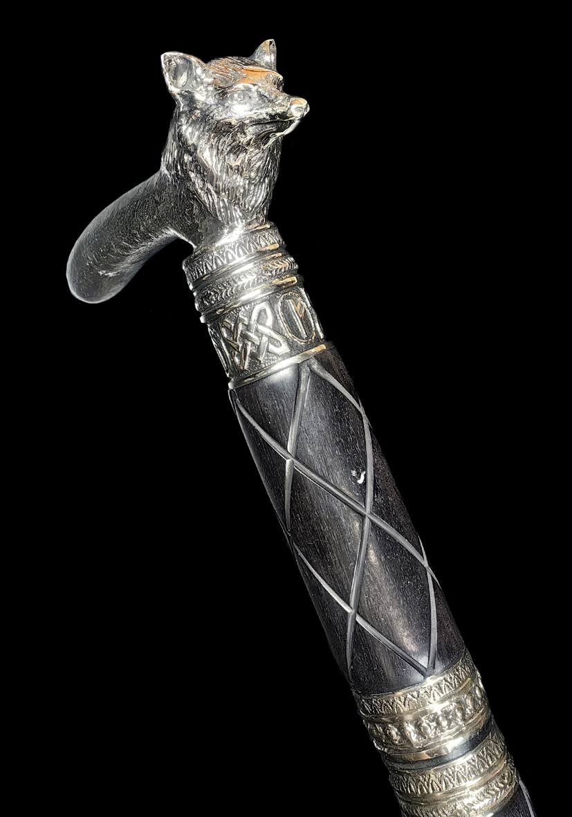 Трость с клинком из дамасской стали